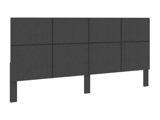 Tête de lit Gris foncé Tissu 200x200 cm