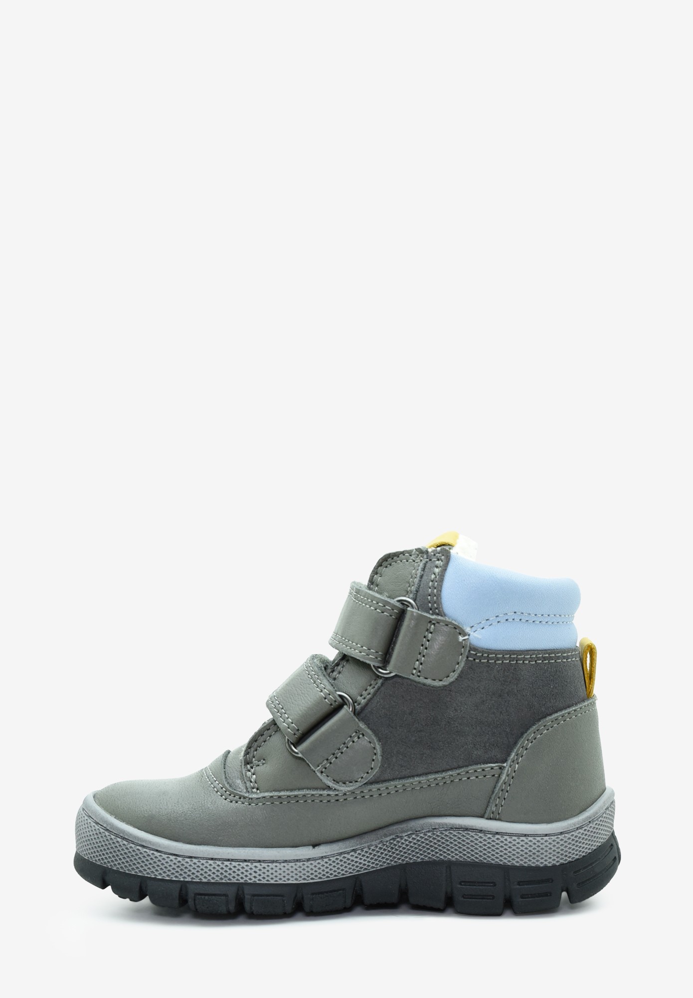 Arosa velcro TEX Wollfutter Kleinkinder Anthrazit Gelb