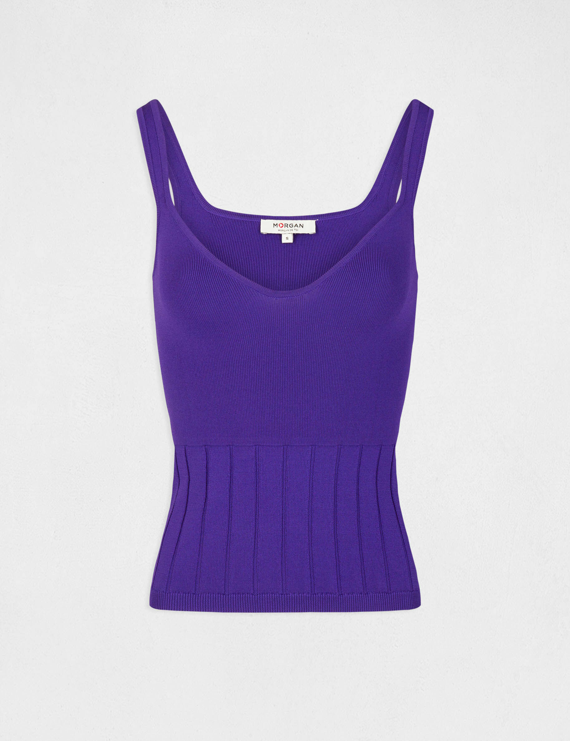 Débardeur pull à bretelles violet femme - violet