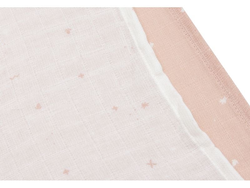 Jollein Mulltuch Nuscheli 3er Set Wild Rose 70 cm x 70 cm Multifunktionale Spucktücher