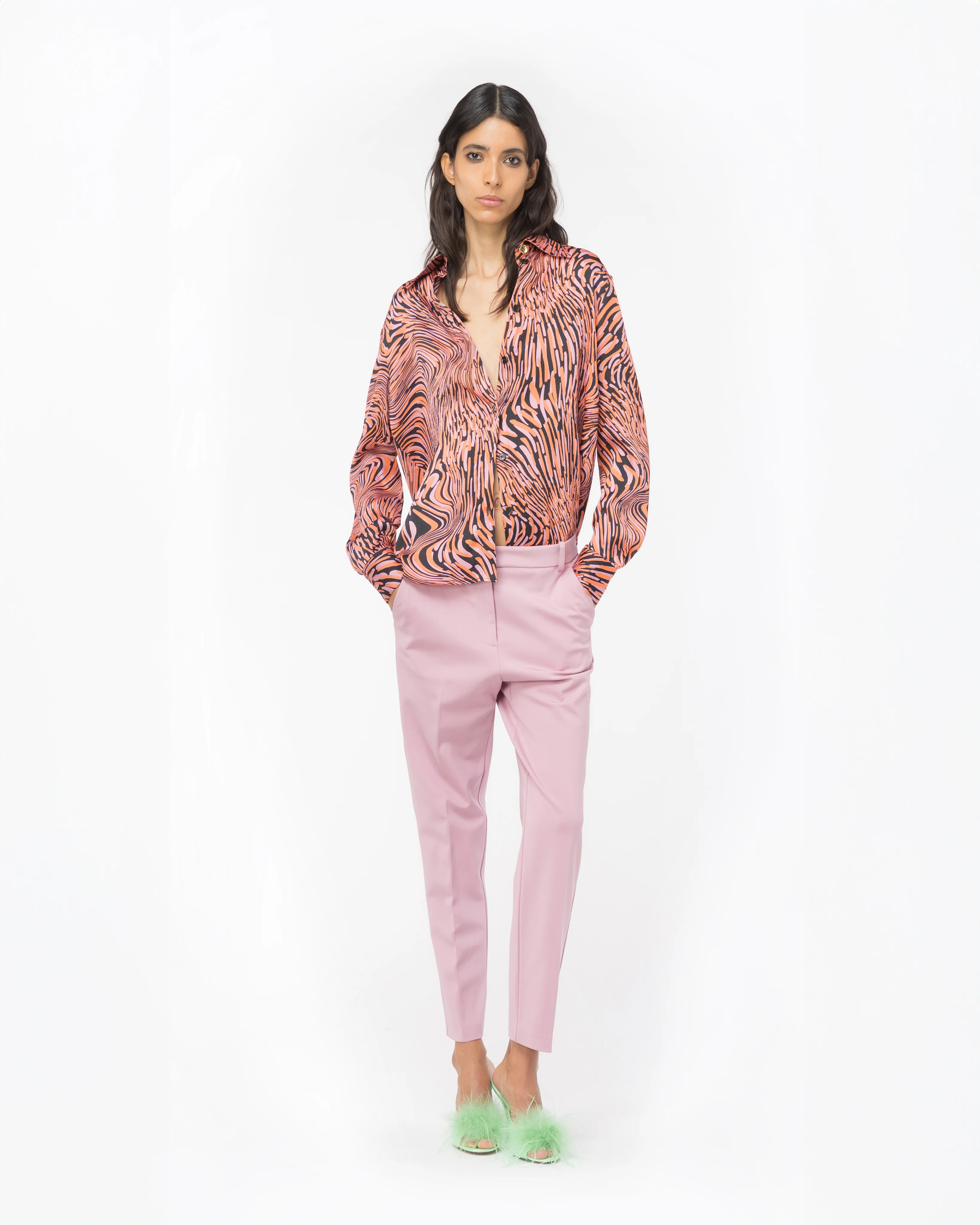 Pantalon cigarette | Violet