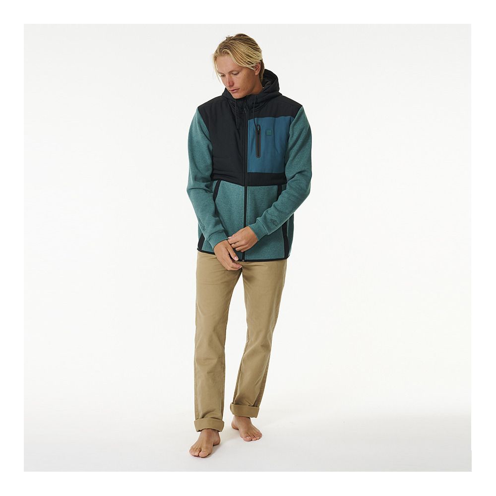 Rip Curl ANTI SERIES HEATSEEKER ZIP THR - Veste Homme blue green