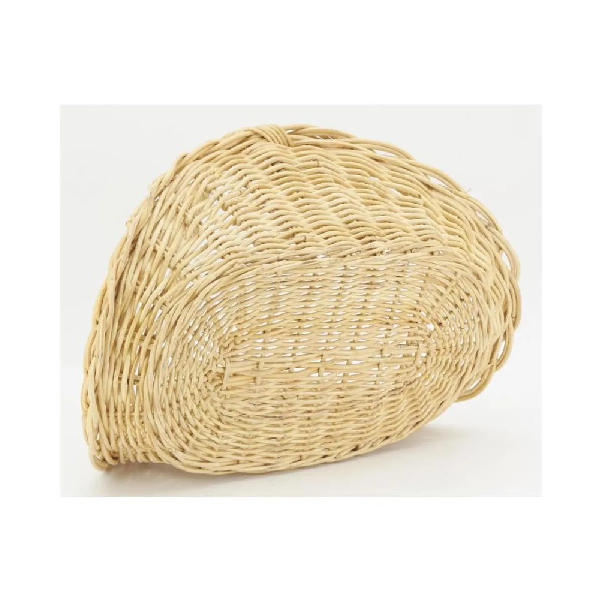 Aubry Gaspard Panier à bûches en poelet oval - Clair