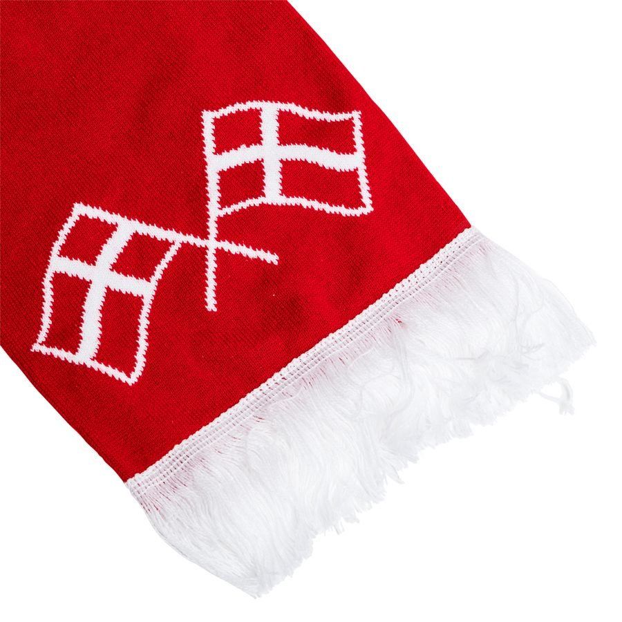 Danemark Classic Écharpe 17,5x140cm - Rouge/Blanc