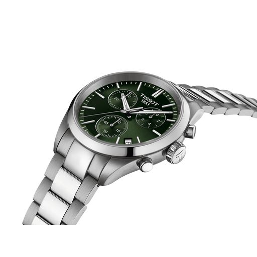 Tissot PR 100 Chronograph T150.417.11.091.00 Herreur, Steel/Green, 40 mm
