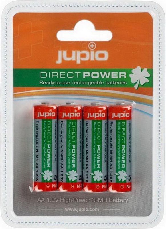 Jupio - Rechargeable Batteries - AA - 2100 mAh - 4 Stuks
