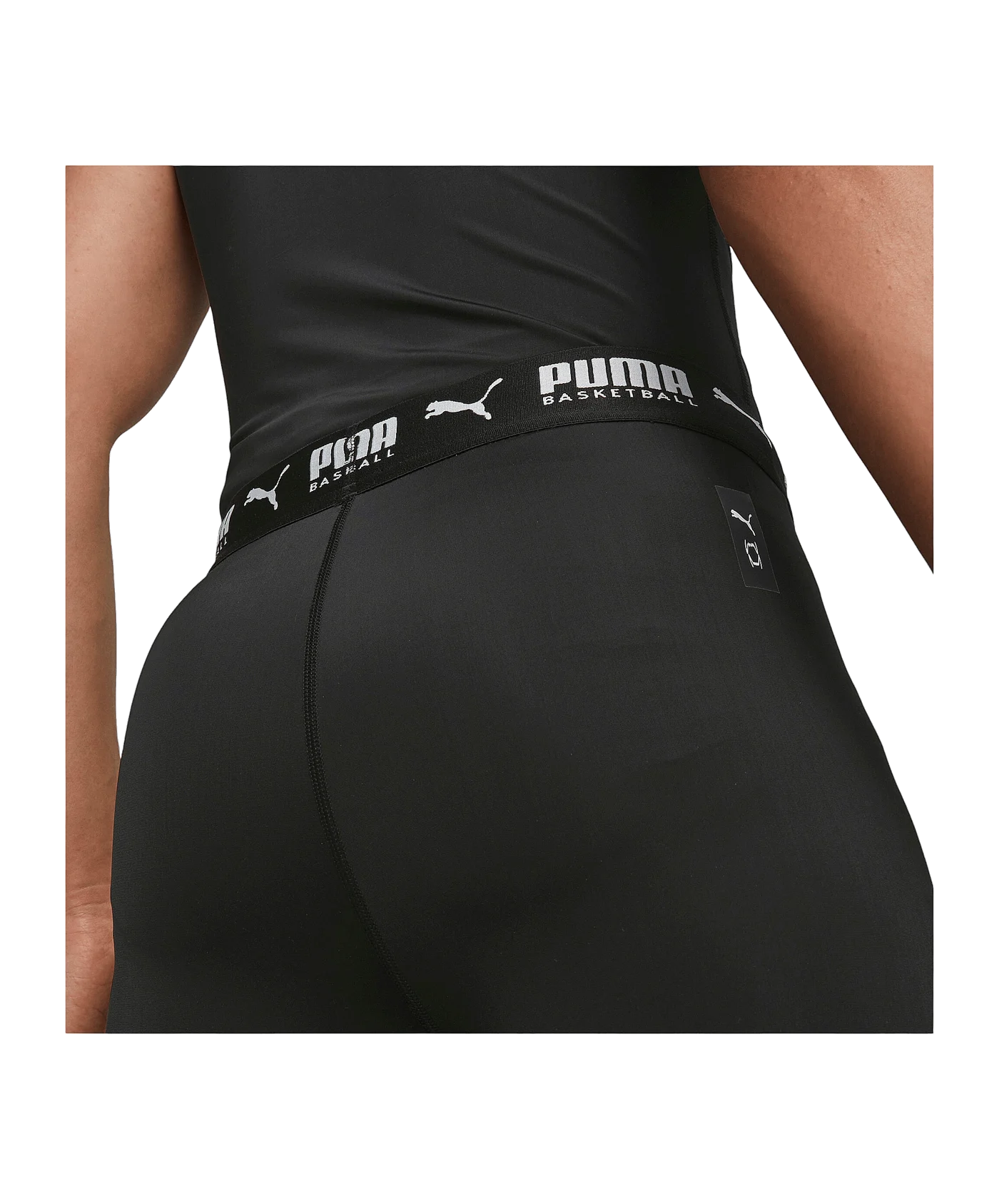 PUMA Hoops Team Full Tight Schwarz F01