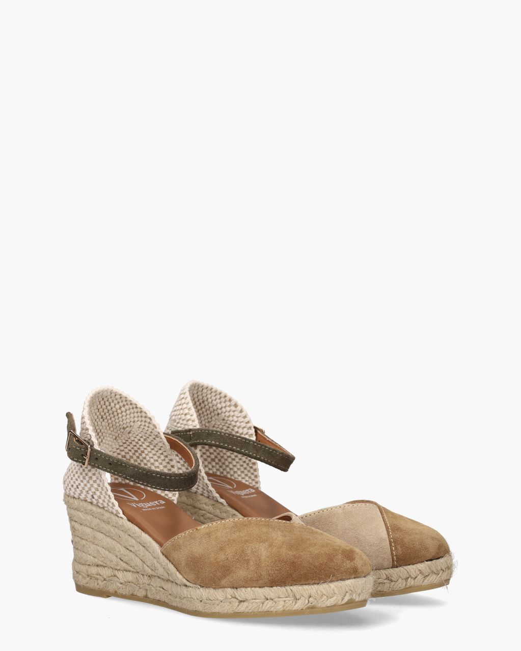 Viguera 2148 Beige/Bruin/Groen Damessandalen
