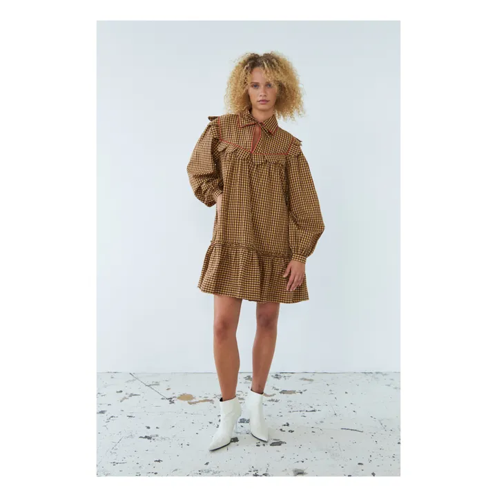 Stella Nova Robe Carreaux | Marron