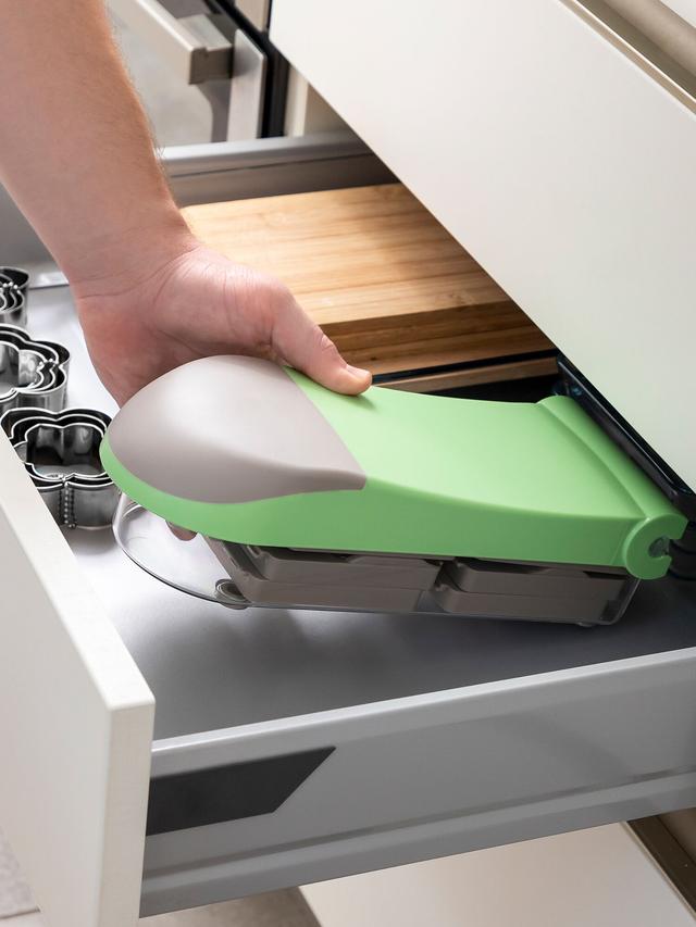 Gemüseschneider & Reibe, 7-in-1 – vielseitig, kompakt, scharf