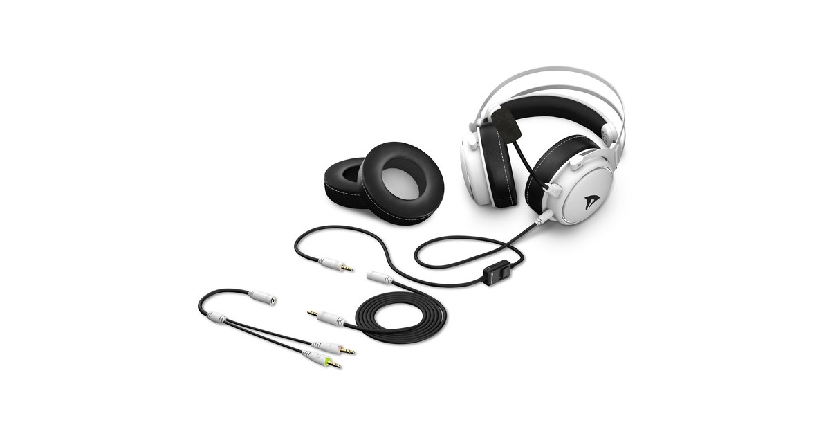 SharkoonSKILLER SGH50 over-ear gaming headset  (Wit, Pc, PlayStation 4, PlayStation 5, Xbox Series S|X)