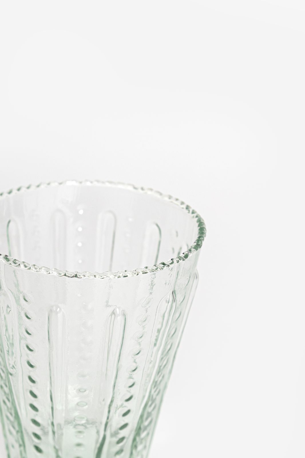 Lichtgroene pearl waterglazen