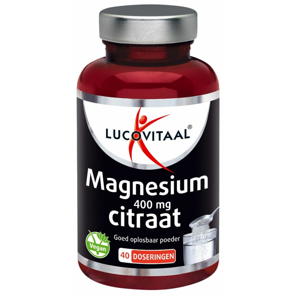 Lucovitaal Magnesium Citraat 400 mg Poeder 40 doseringen100 gr
