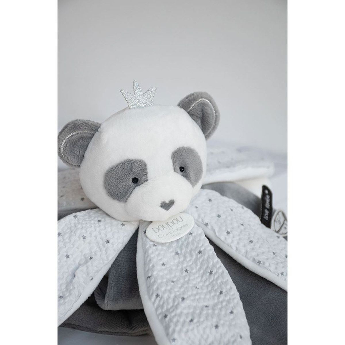 Doudou Attrape-rêve panda pétales