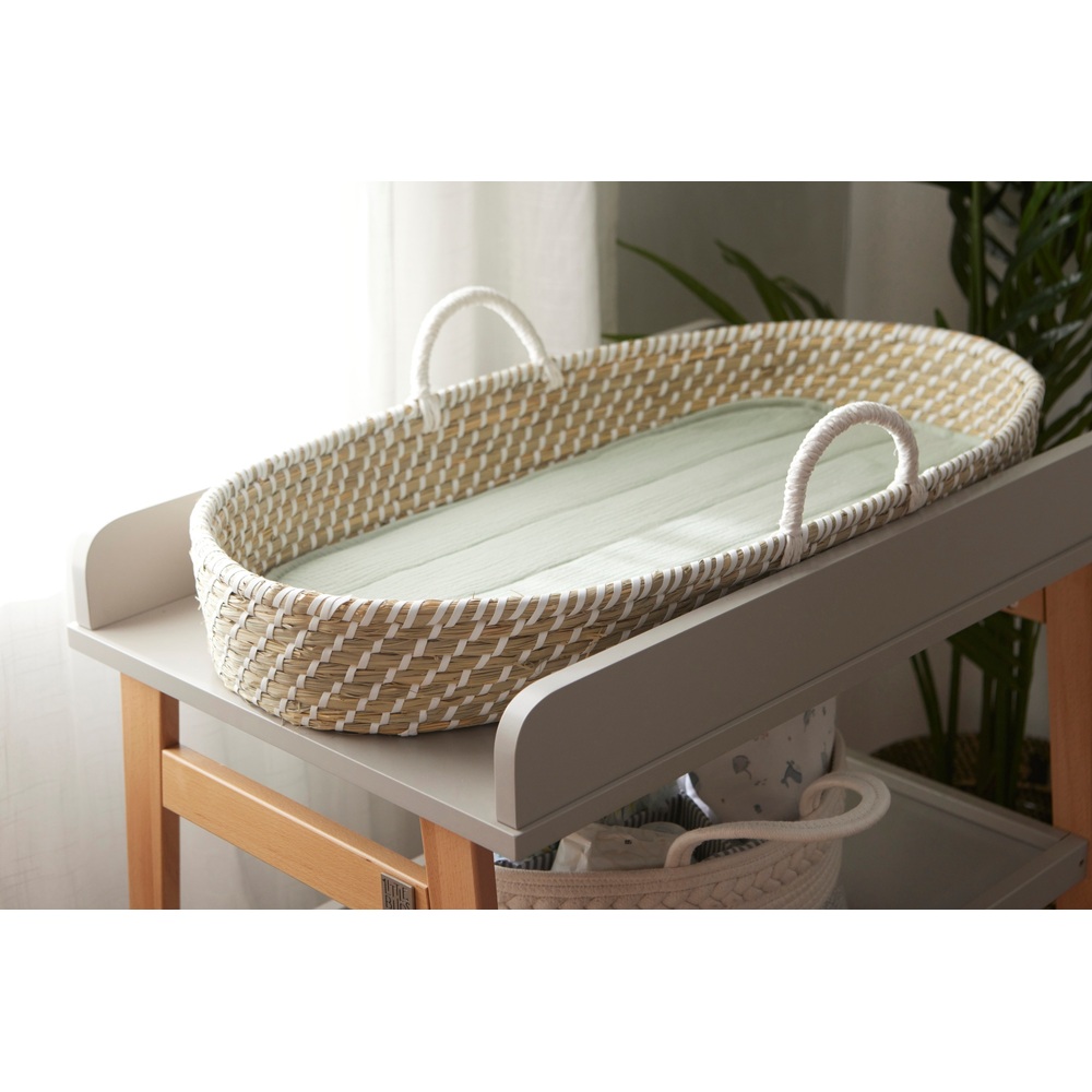 Baby Elegance Musselin-Wickelauflage Grün