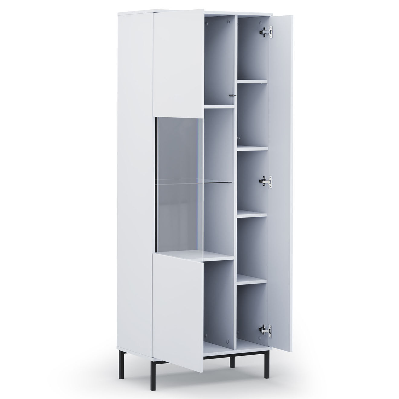 Cosmopolitan Design Vitrine Query blanche - 70x41x190 cm