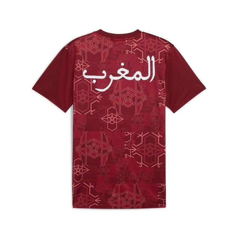 Maroc T-shirt d'Entraînement Avant-Match Africa Cup of Nations 2025 - Rouge/Vert