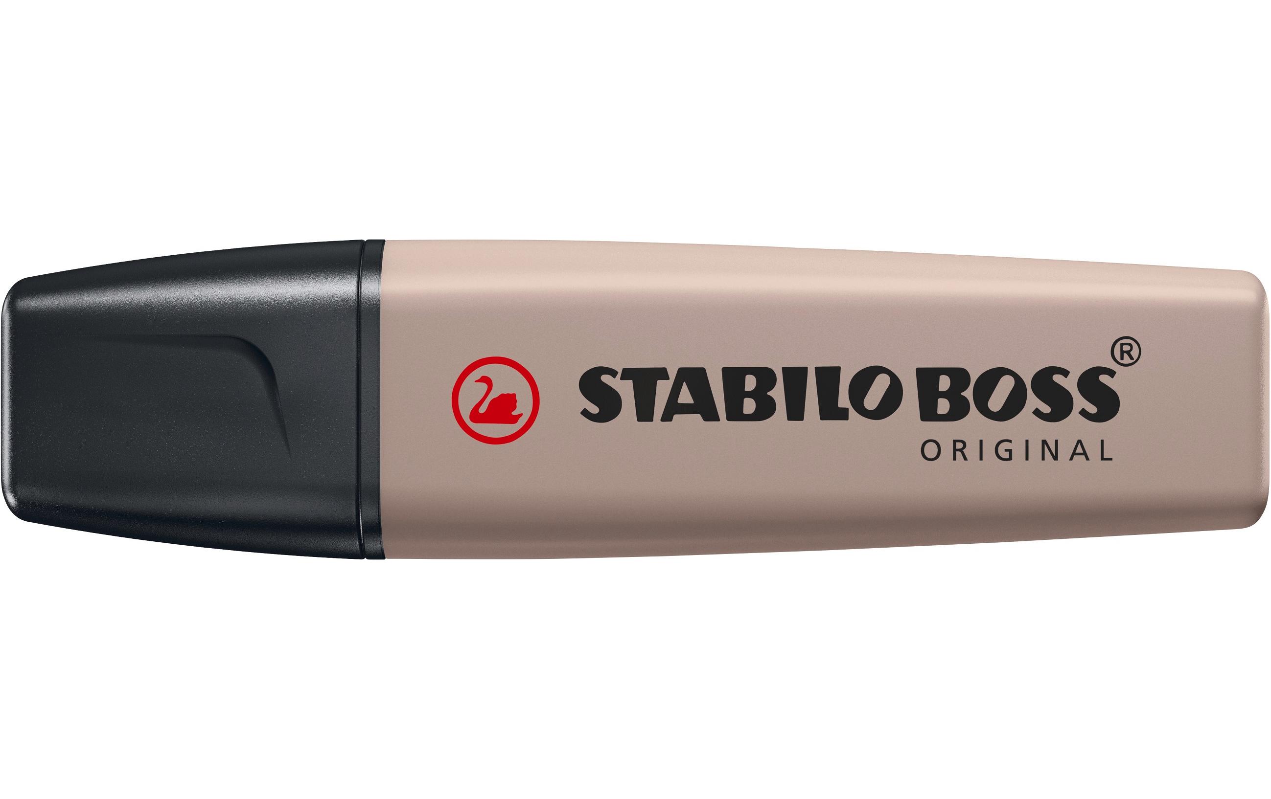 Textmarker BOSS ORIGINAL NatureColors warmes GrauLeuchtmarker mit Keilspitze