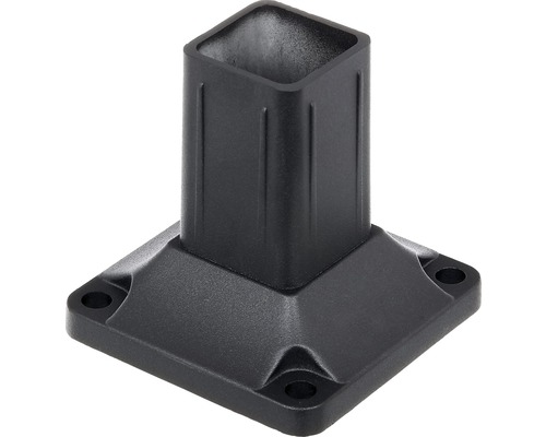 Paalsteun 48 x 48 mm, zwart