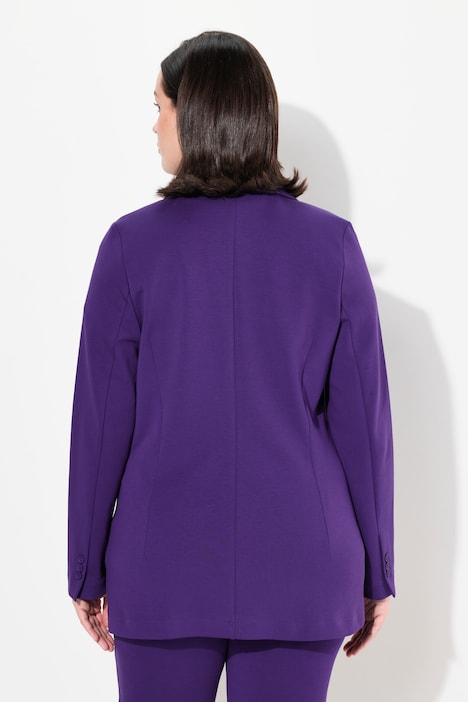 Blazer, Punto di Roma, A-Linie, Reverskragen, Stretch