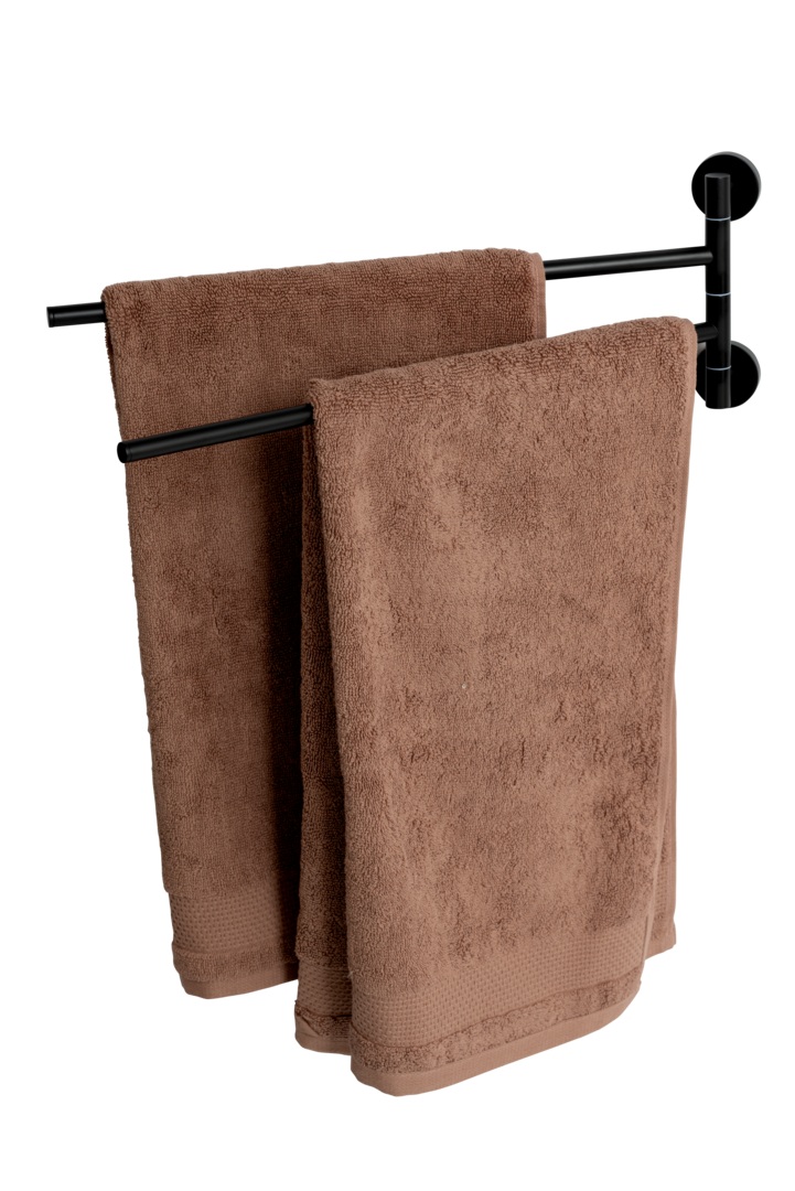 Plieger Vigo handdoekhouder 2 armig 45cm mat zwart