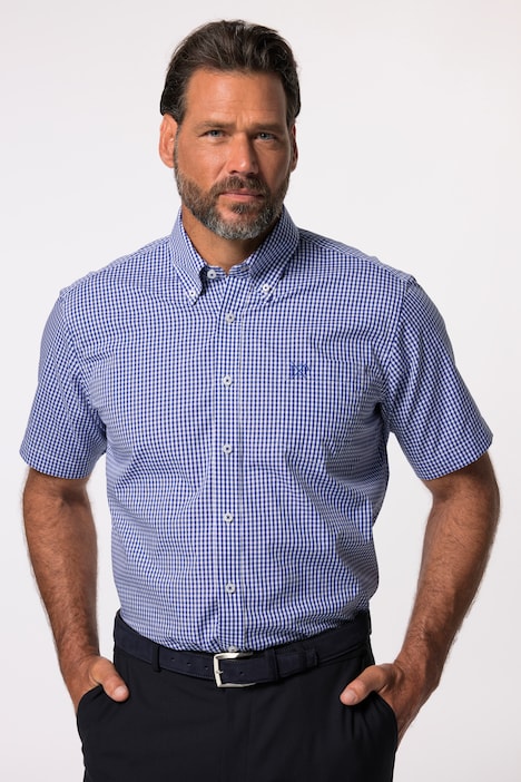 Hemd, Business, Halbarm, Vichy-Karo, bis 8XL, Comfort Fit, EasyCare