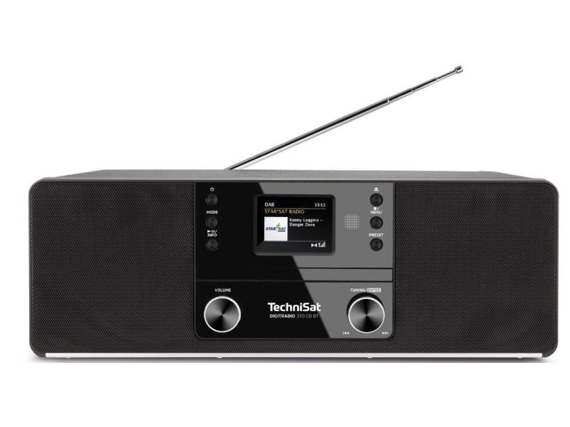 Technisat DAB  Radio DigitRadio 370 CD BT Schwarz DAB /UKW-Stereoradio mit CD-Player und Bluetooth-Audiostreaming