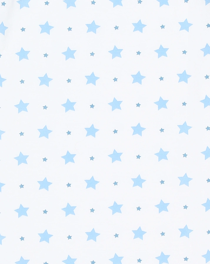 Jersey-Unterziehsack BabyNest® STARS in weiß/hellblau