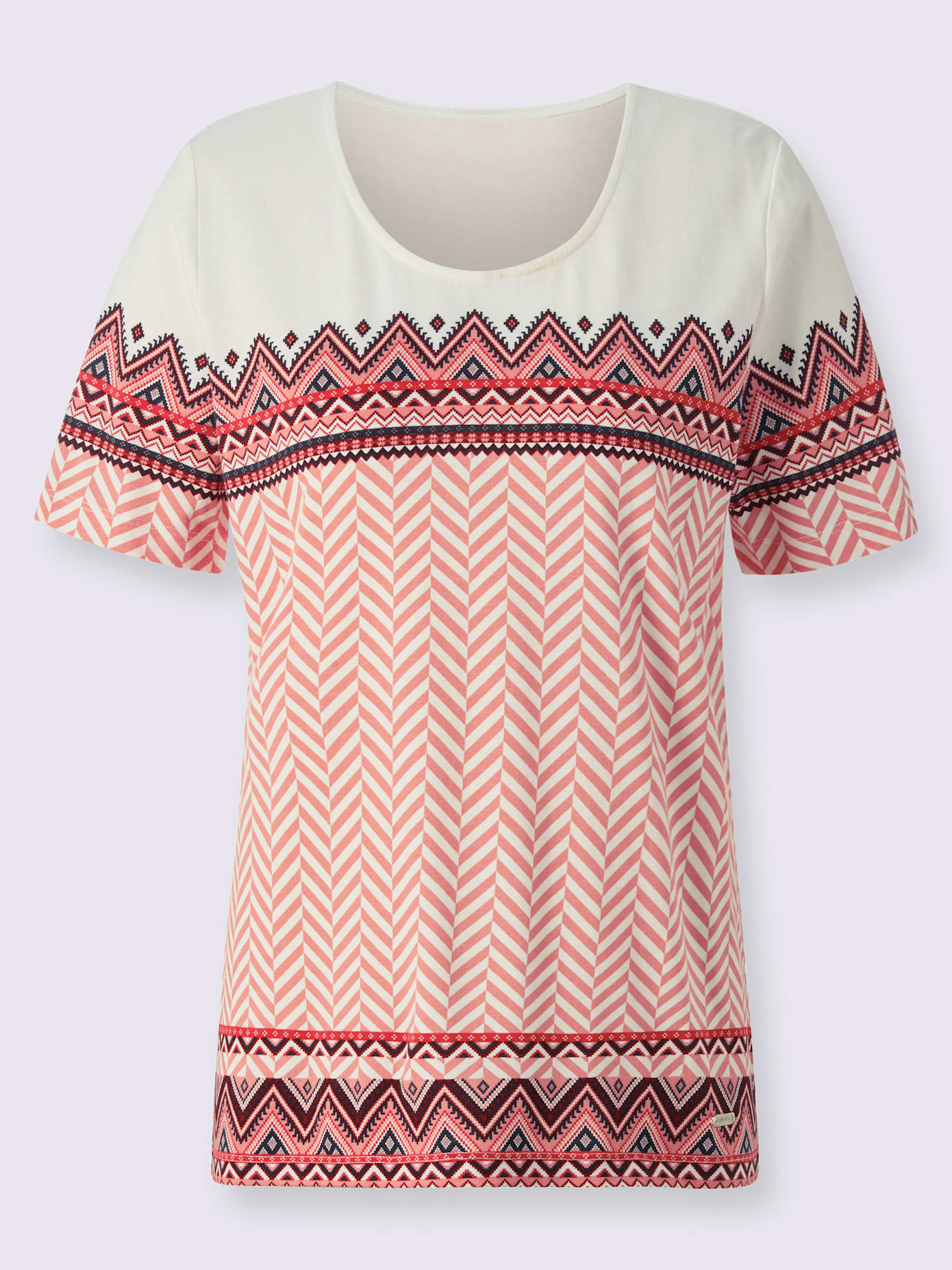 T-shirt à manches courtes 50% coton et 50% modal