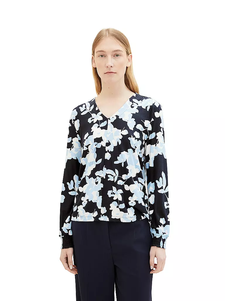 TOM TAILOR Langarmshirt  blau