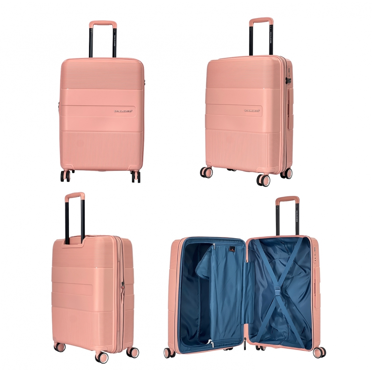 David Jones Lot 3 valises rigides extensibles dont 1 cabine David Jones PETE TSA