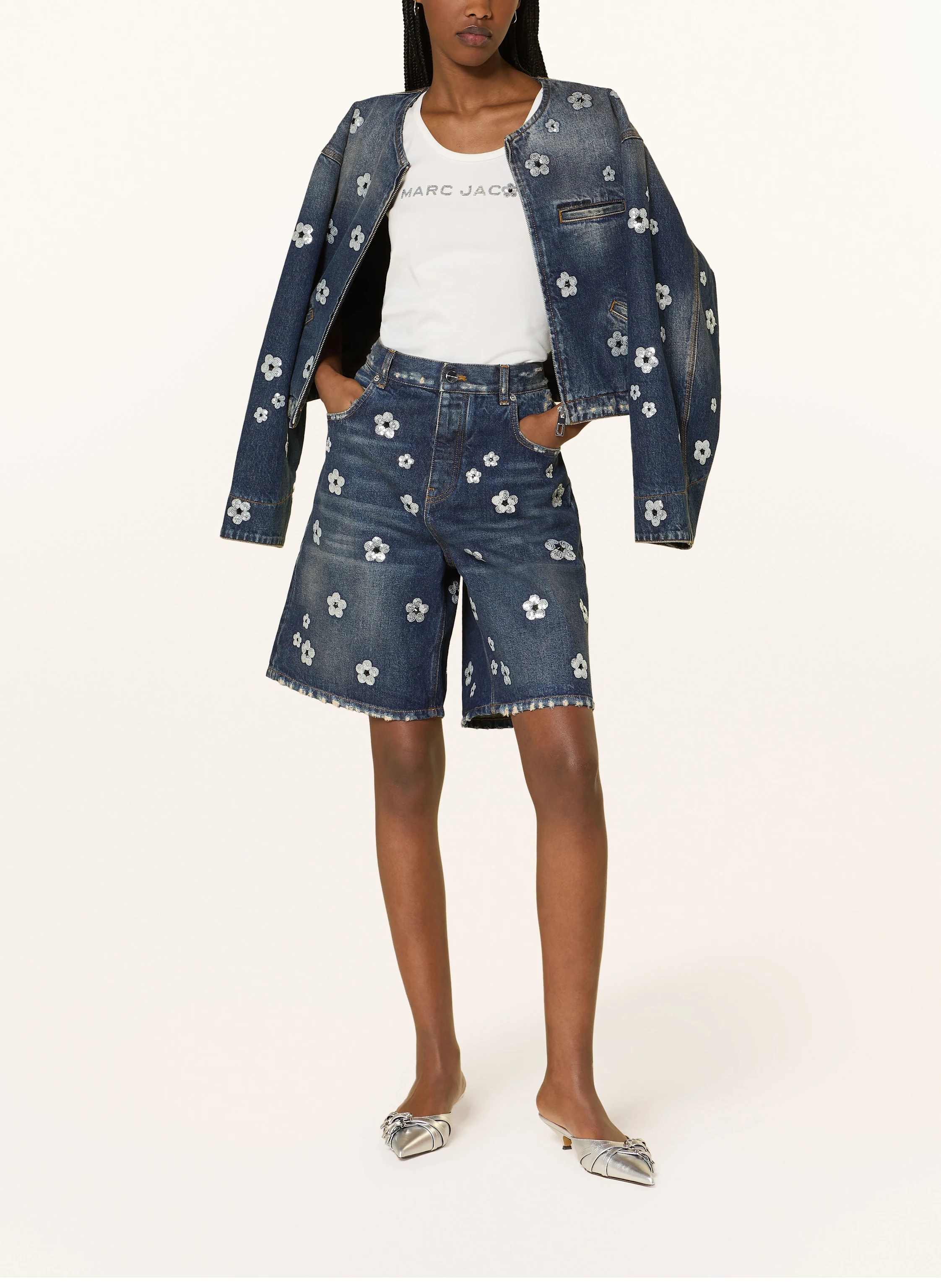 MARC JACOBS Top DAISY mit Pailletten