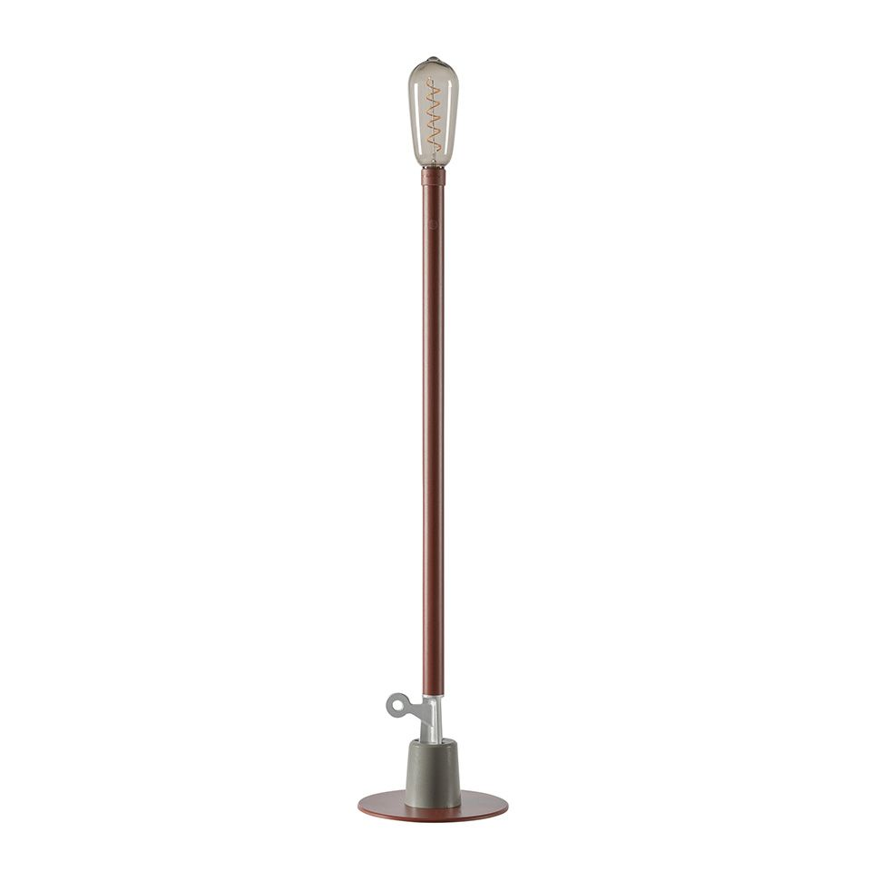 Vloerlamp Sticklight oplaadbaar LED oxide red