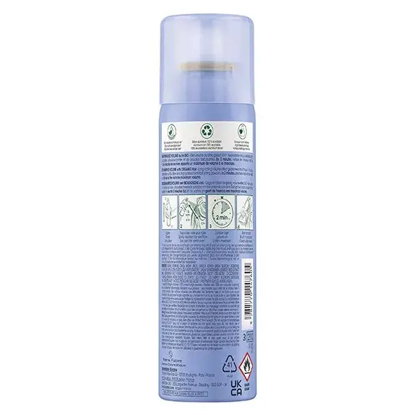 Shampoo a seco Klorane Linen Volume, pacote com 2 unidades de 150ml