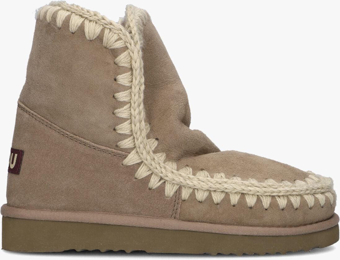 taupe mou vachtlaarzen eskimo 18 glitter logo