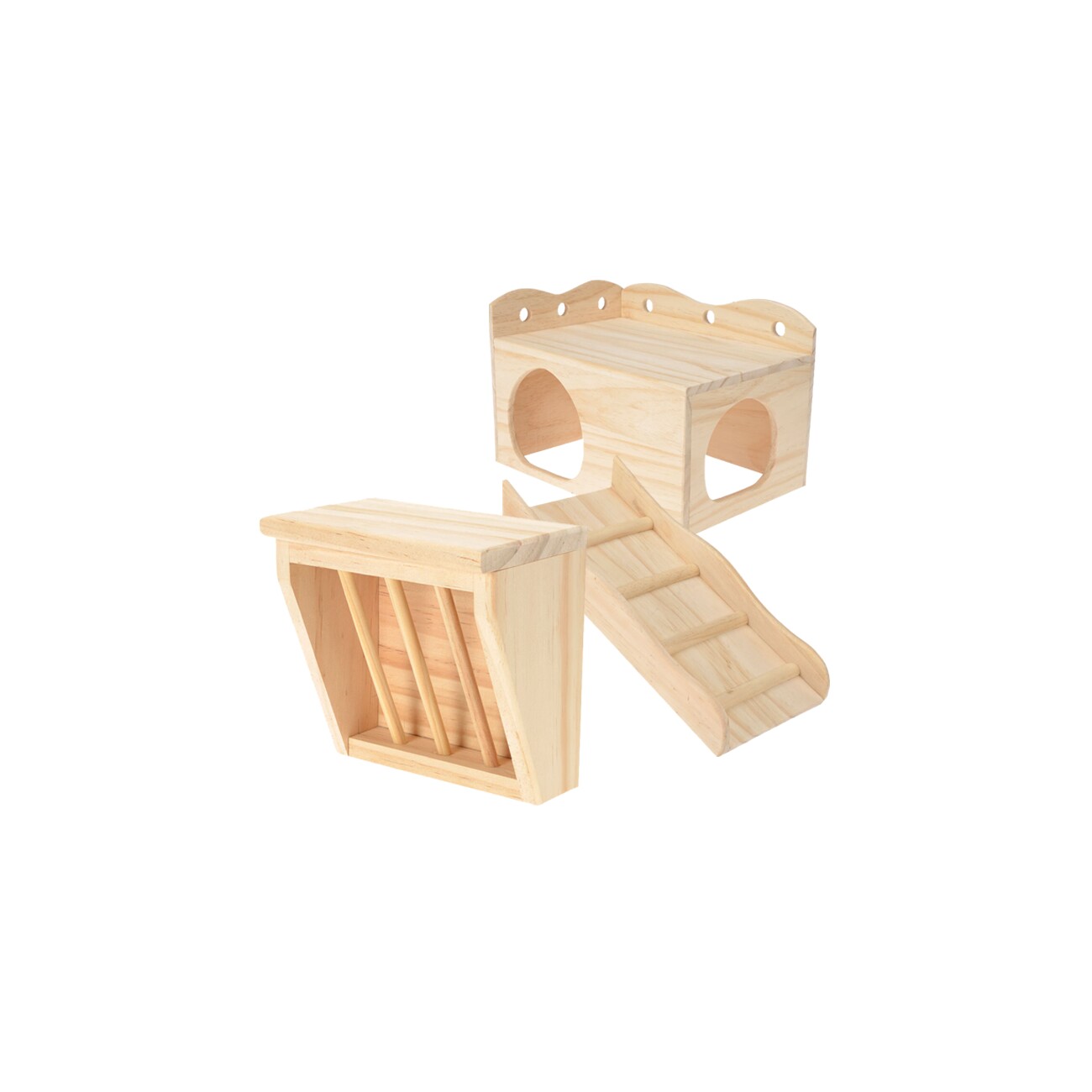 AniOne Set Nager-Residenz - Haus + Rampe + Raufe