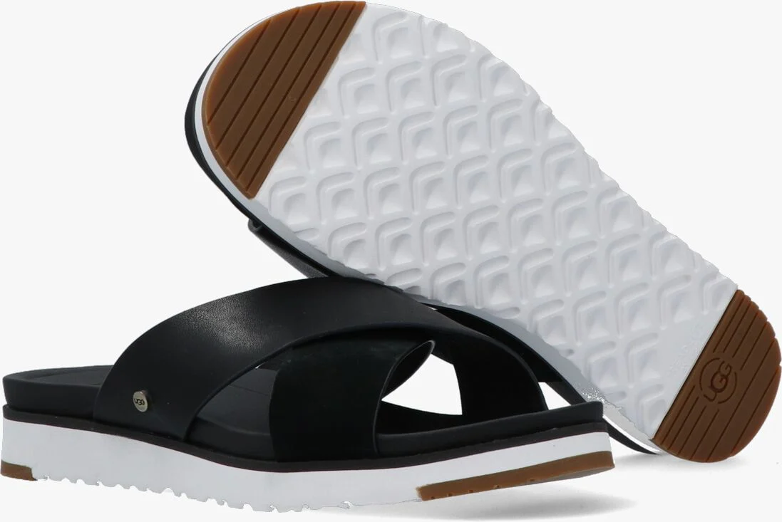 UGG zwarte ugg slippers w kari slide