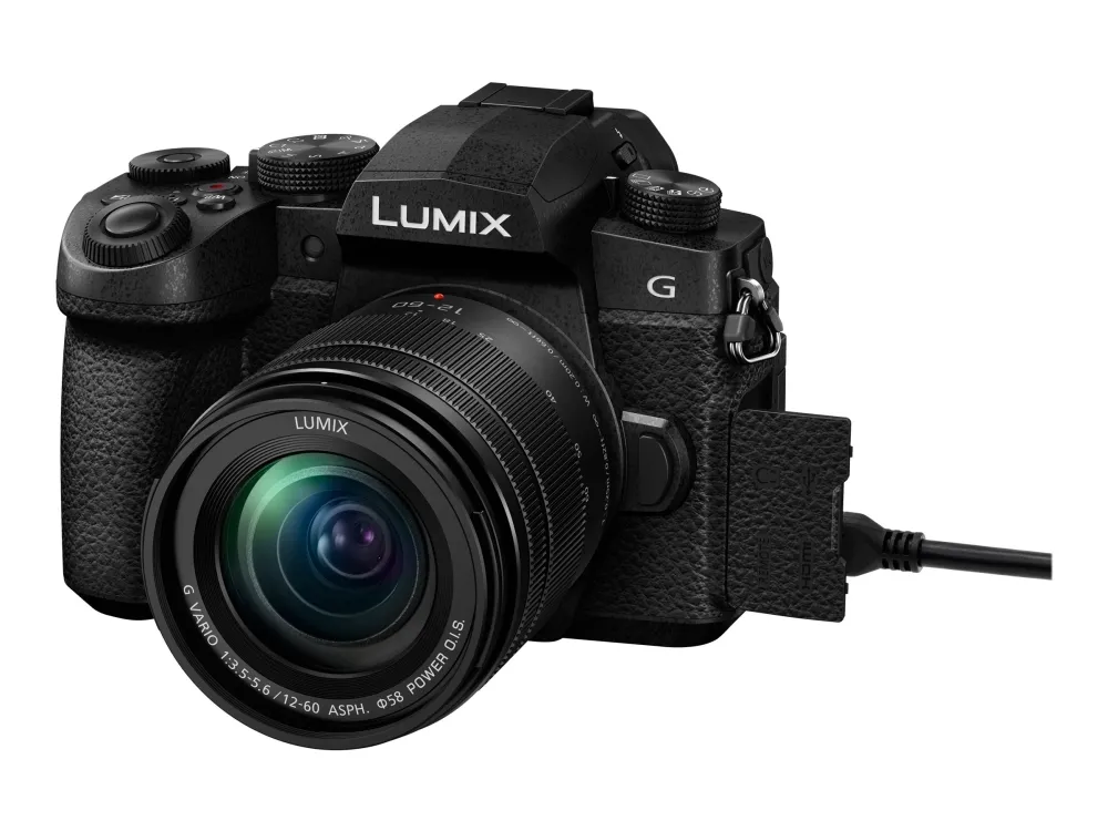 Panasonic Lumix G DC-G90M - Digitalkamera - spejlløst - 20.3 MP - Four Thirds - 4K / 30 fps - 5x optisk zoom 12 - 60 mm objektiv - Wi-Fi, Bluetooth - sort