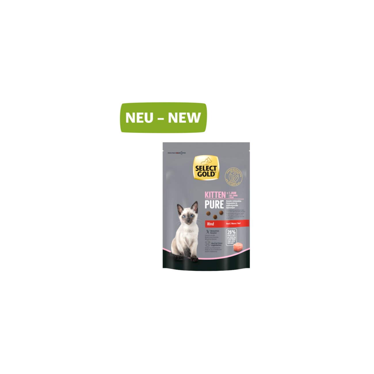 SELECT GOLD Pure Kitten Rind 300 g