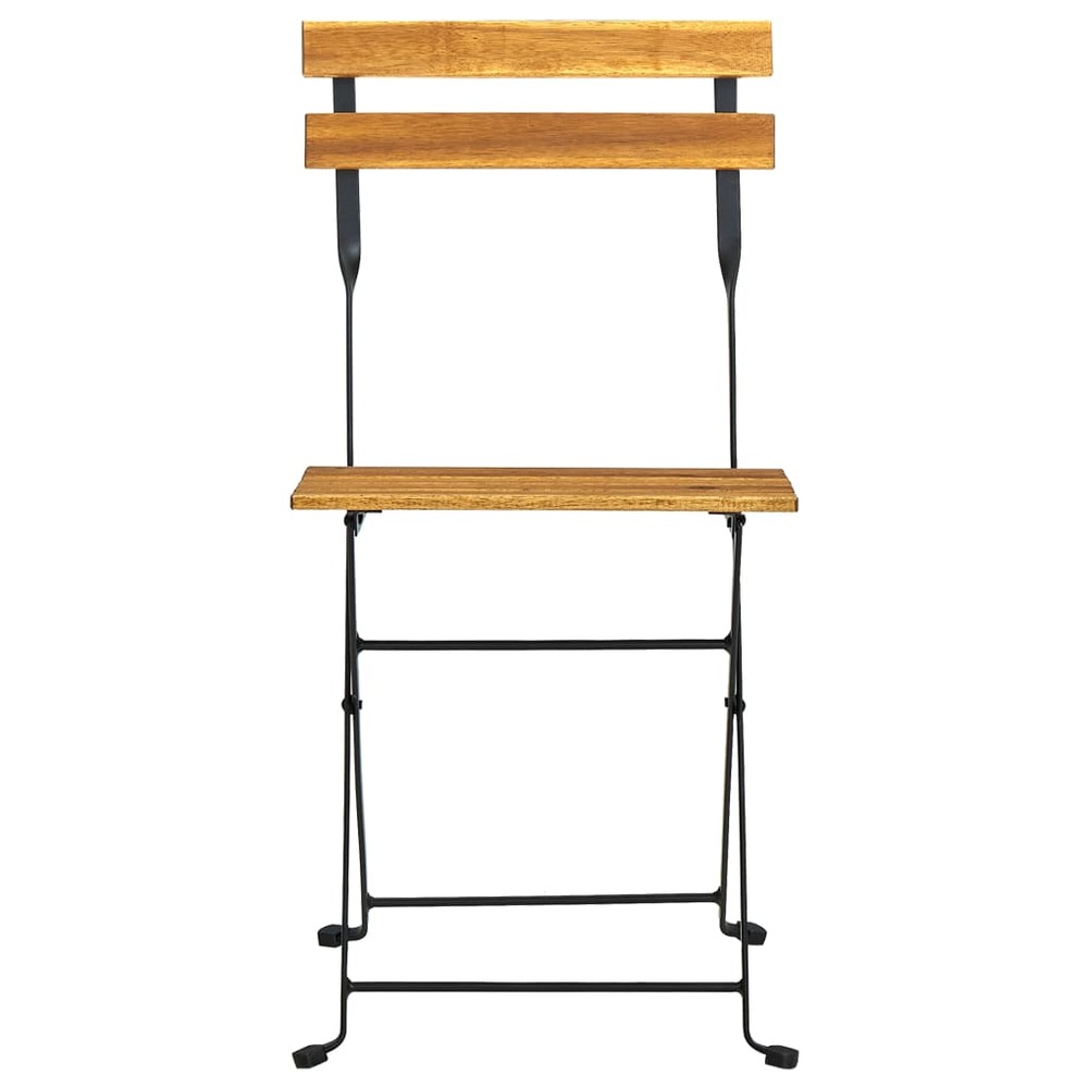 Mobilier à dîner d'extérieur pliable 9 pièces bois d'acacia solide