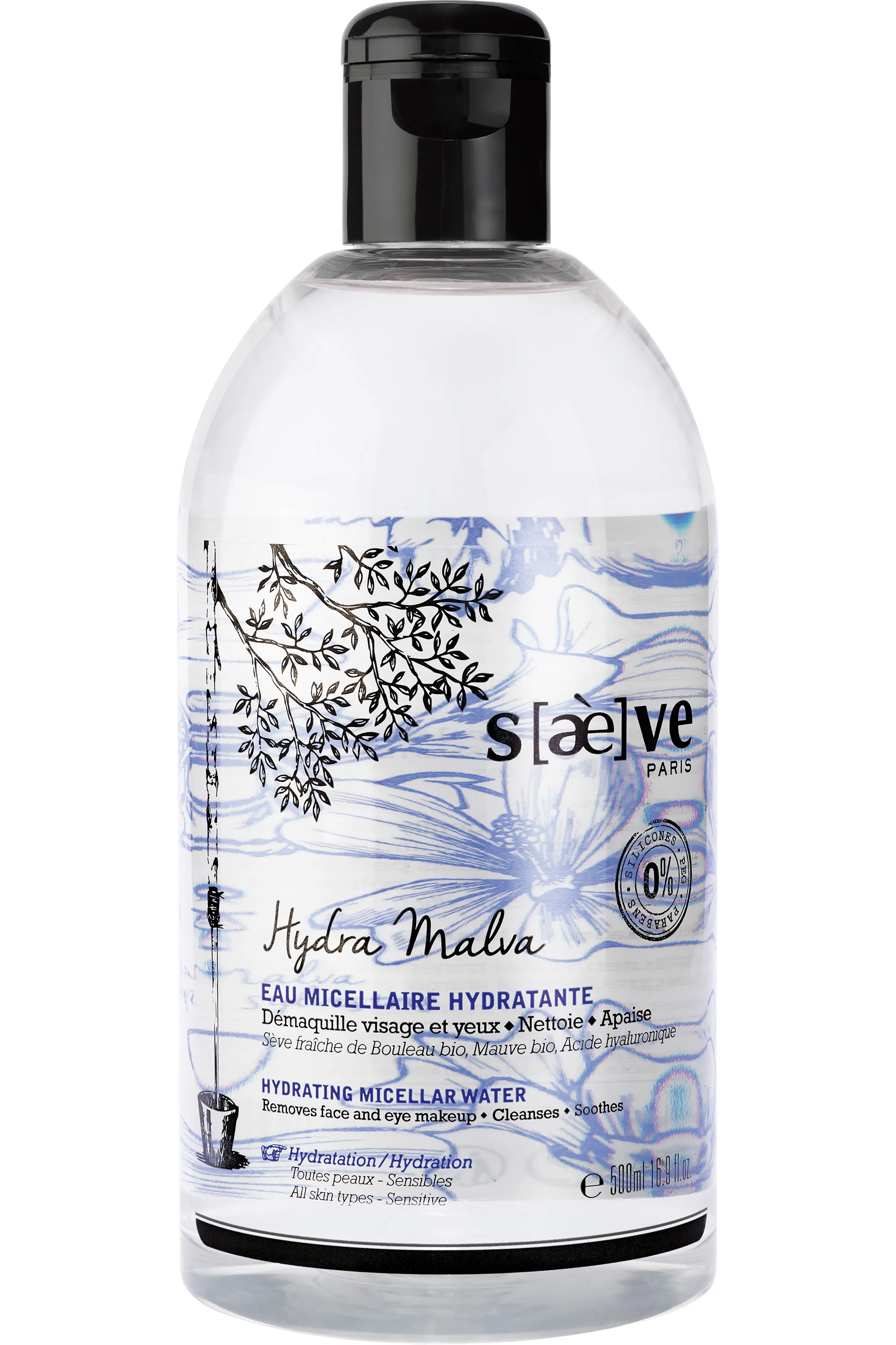 Saeve Eau micellaire hydratante Hydra Malva-500 ml