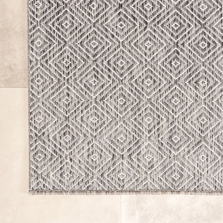 Buitenkleed - Summer Tile Lichtgrijs