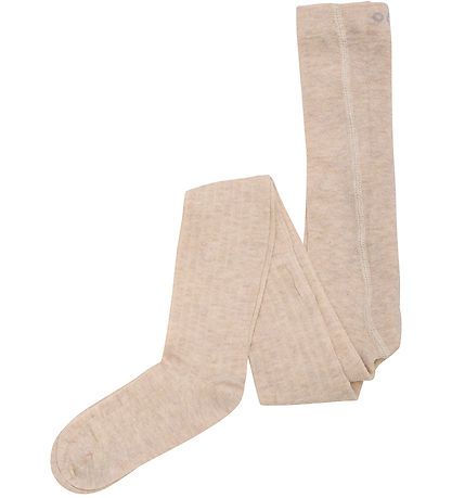 Minymo Strumpfhosen - 2er-Pack - Rib - Noos - Silver Mink Melang