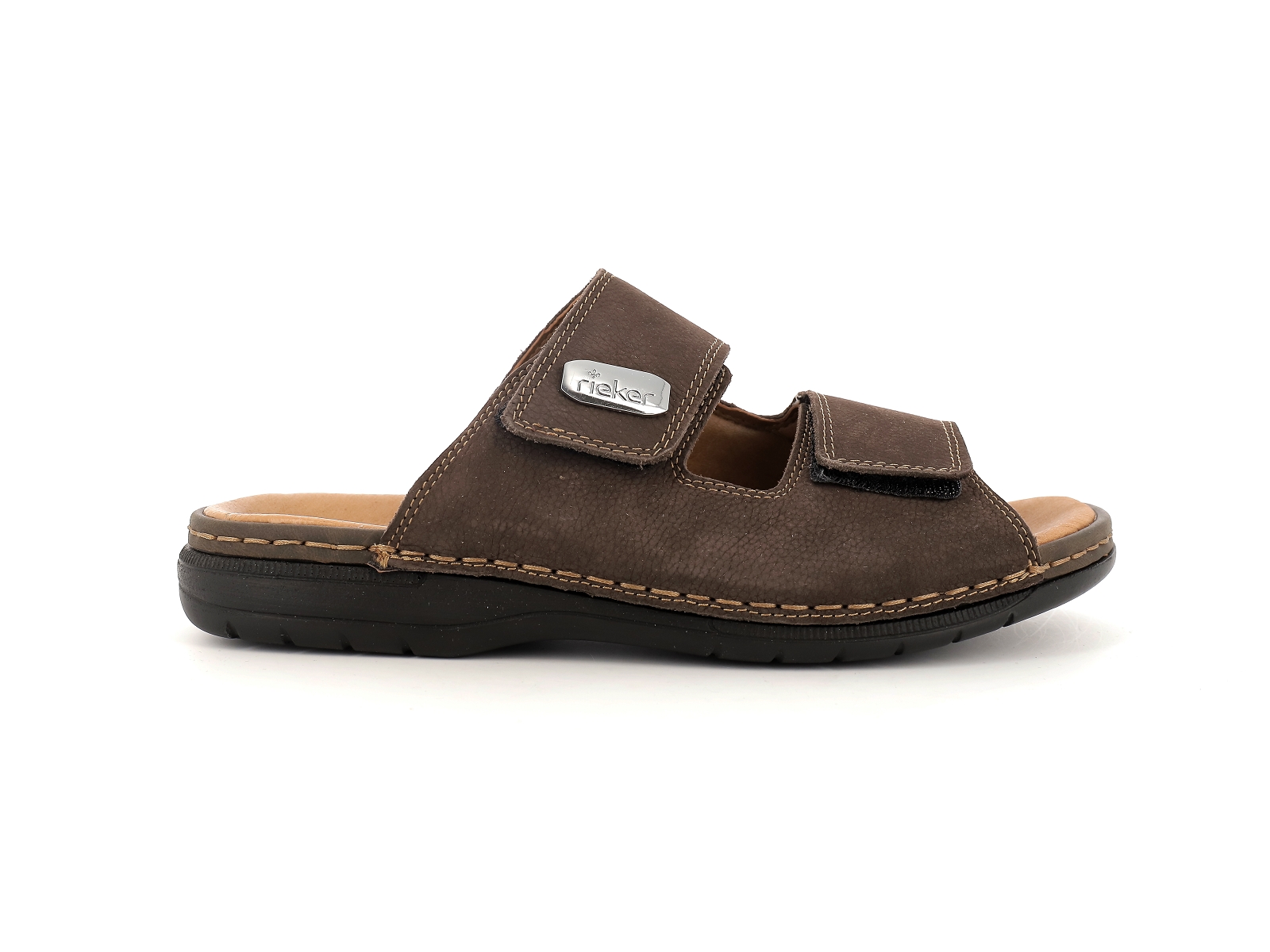 Rieker-25590 Cuir Marron Foncé