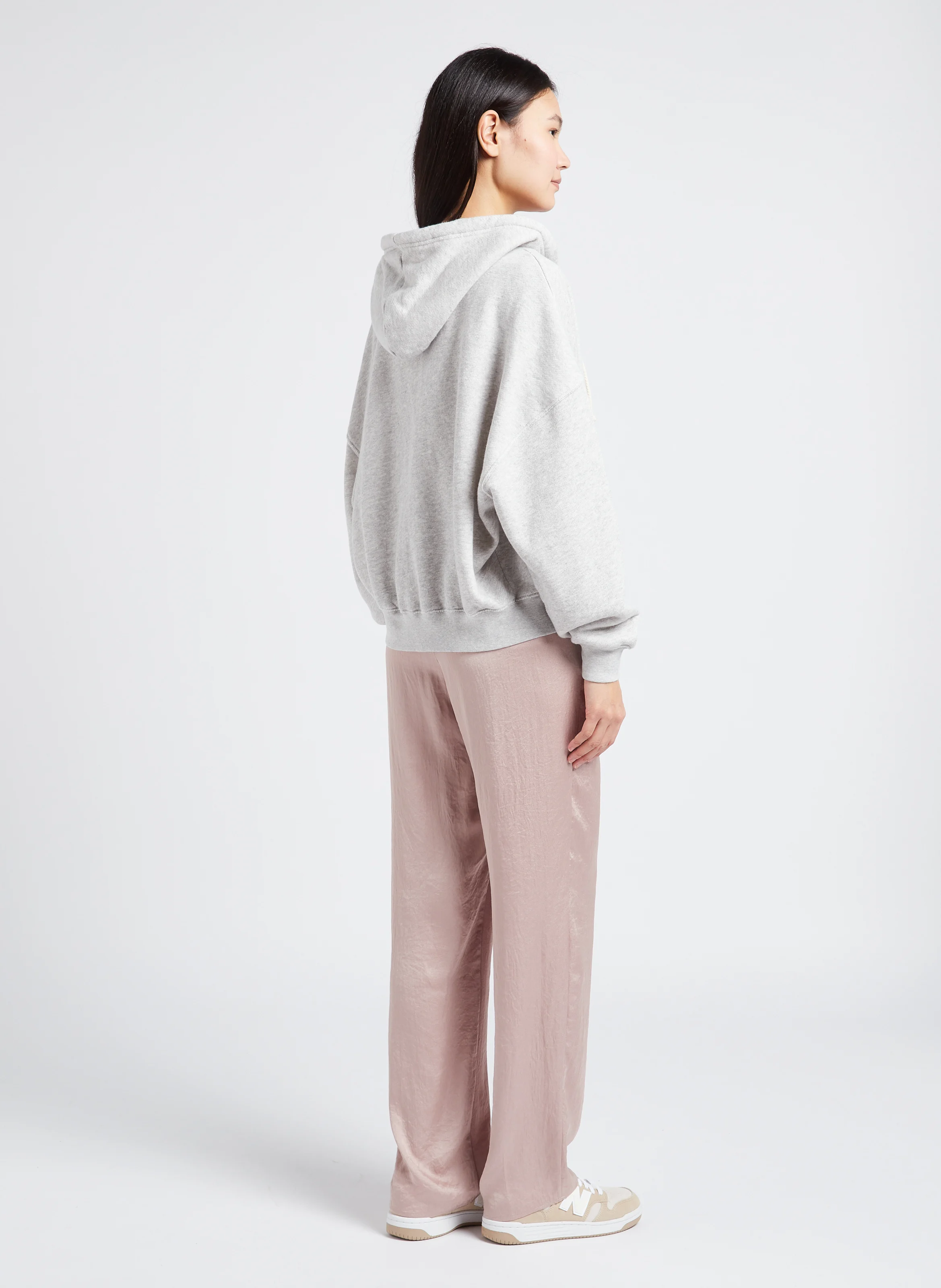 KODYTOWN - Sweat à capuche zippé et sérigraphié en coton bio | Gris