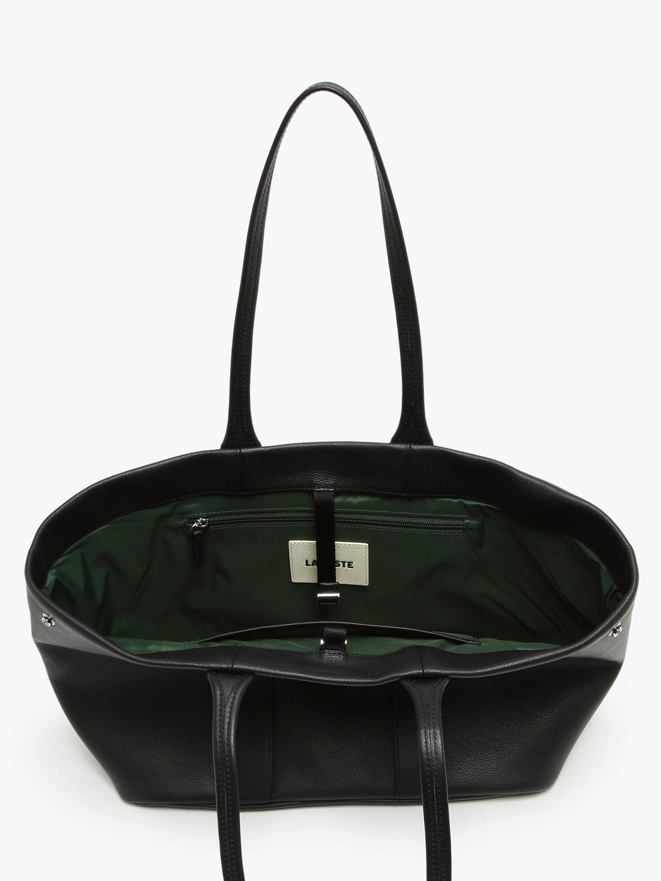 sac port paule City court cuir LACOSTE