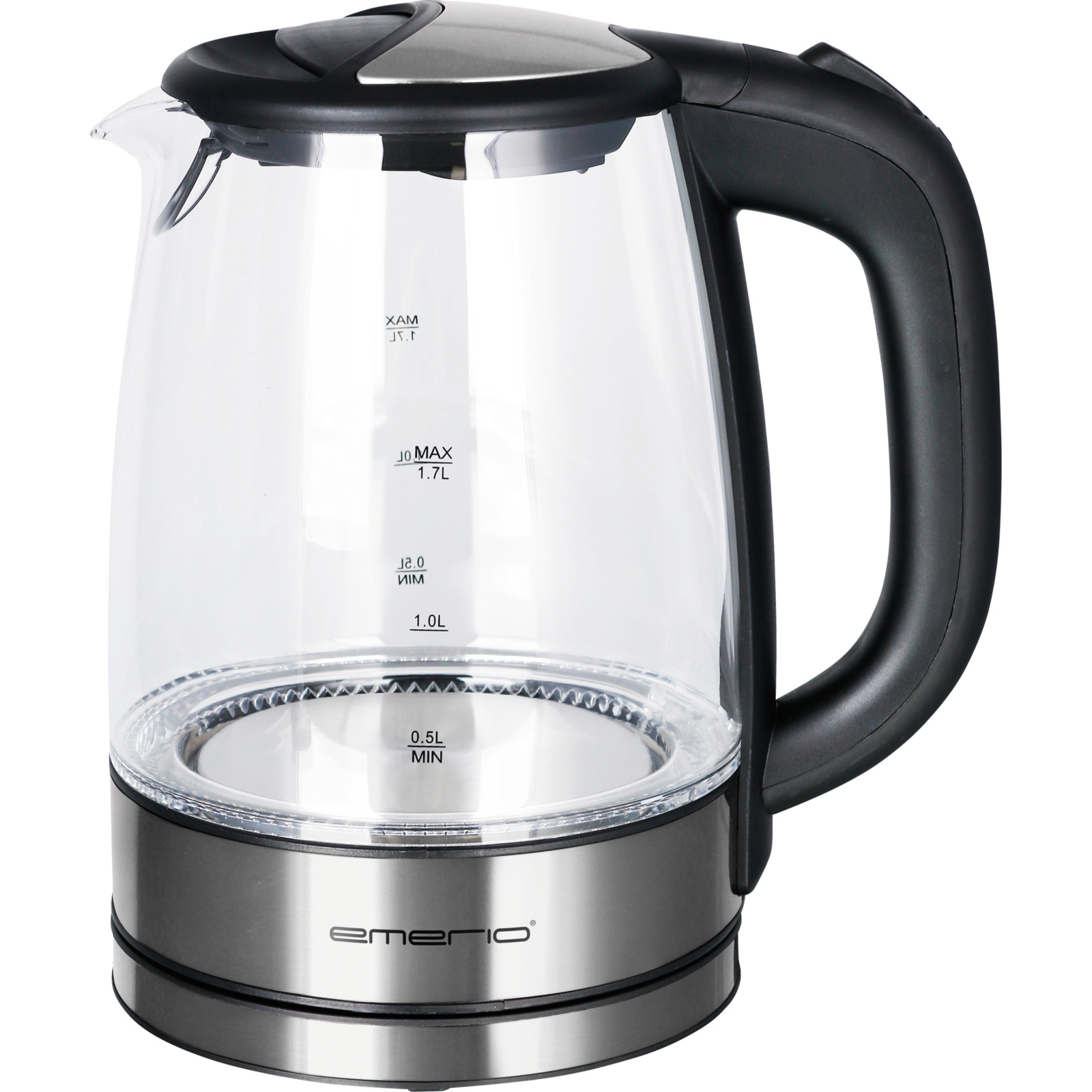 EMERIO Wasserkocher silber 1.7 lt