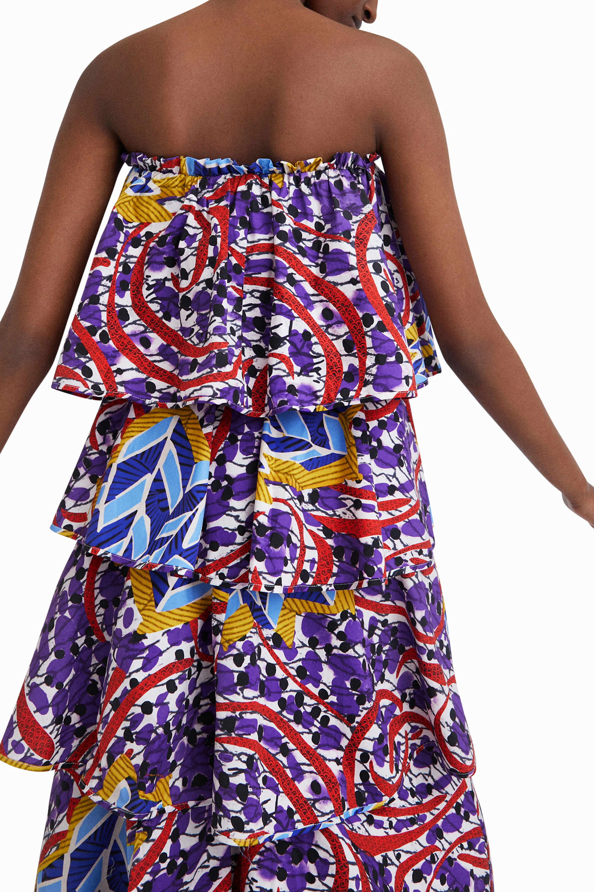 Robe longue à volants Stella Jean