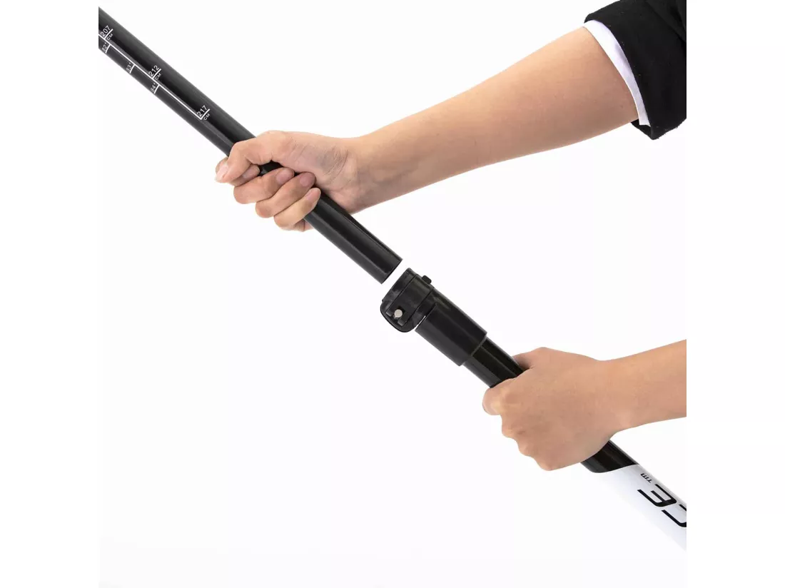 Pagaie 2 sections transformables - 167 / 217 cm - Noir