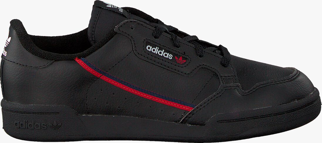 ADIDAS zwarte adidas lage sneakers continental 80 c